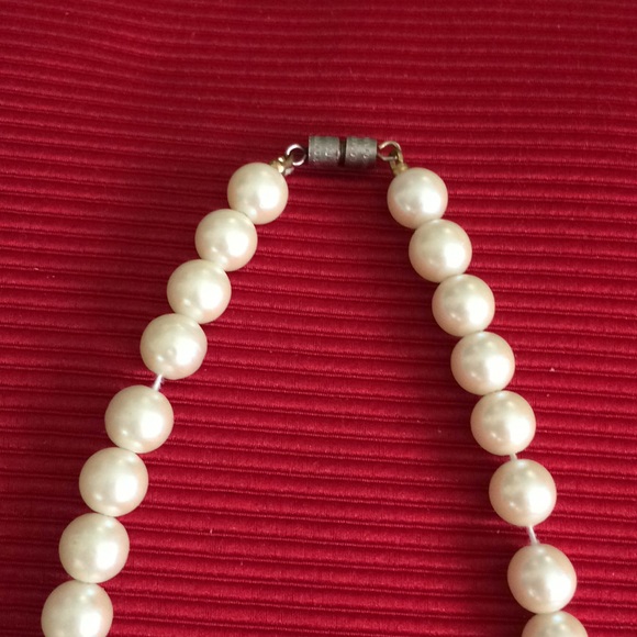 2-faux pearl necklaces 23” long - Picture 2 of 4